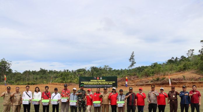 Kapolres Landak Jajal Jalan Hasil Program TMMD Imbangan Ke-116