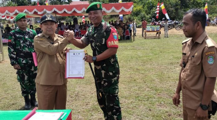 Program TMMD Ke-116 di Kecamatan Kuala Behe Resmi Ditutup Pj. Bupati Landak Sampaikan Apresiasi Kepada TNI