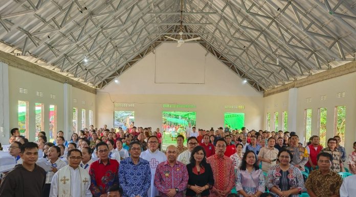 Samuel Hadiri Perayaan Ulang Tahun ST. Pelindung Gereja Katolik ST Thomas More Stasi Dano