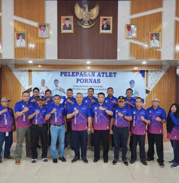 Sekda Lepas Atlet Ketapang Berlaga Dalam Pornas Korpri XVI Semarang Tahun 2023
