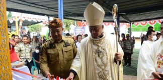 Sekda Ketapang Resmikan Gereja Stasi ST. Ambrosius Sukaria dan Paroki ST. Stefanus Kendawangan