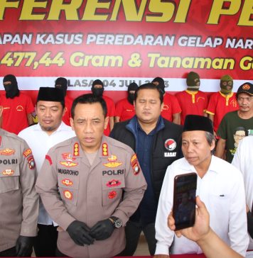 Ungkap Tindak Pidana Narkotika, Polres Barelang Amankan 23.477,44 Gram Sabu dan Tamaman Ganja