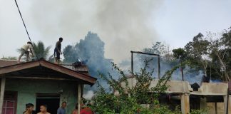 Satu Unit Rumah Warga di Desa Aur Sampuk Terbakar, Polisi Selidiki Penyebabnya