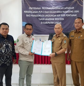 Mahasiswa IKIP PGRI Pontianak Akan Laksanakan Program PLP-2 dan KKM di Landak, Ini Pesan Samuel