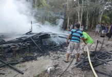 Ditinggal Pergi, Rumah Warga di Desa Paloan Sengah Temila Terbakar