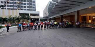 Amankan Gowes Alumi Akpol 87, Polsek Batu Ampar Kerahkan Puluhan Personel