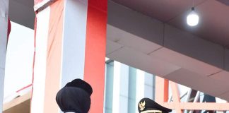 Wabup Ketapang Jadi Inspektur Upacara Penurunan Bendera HUT Ke – 78 Kemardekaan Republik Indonesia