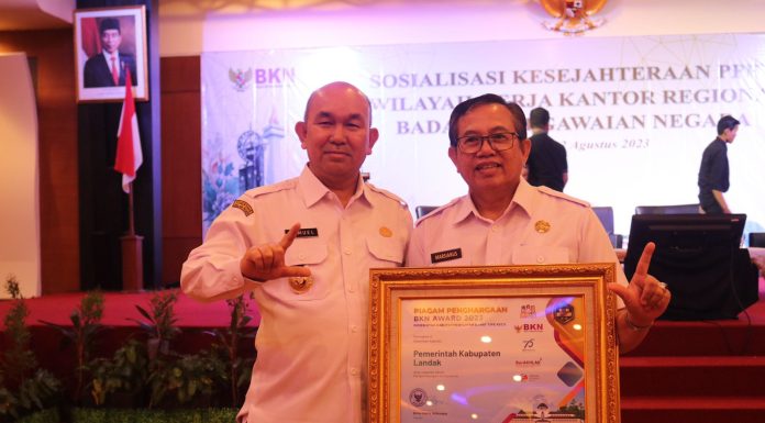 Selamat, Pemkab Landak Raih Peringkat 4 Kategori Implementasi Manajemen ASN Pengembangan Kompetensi BKN Award 2023