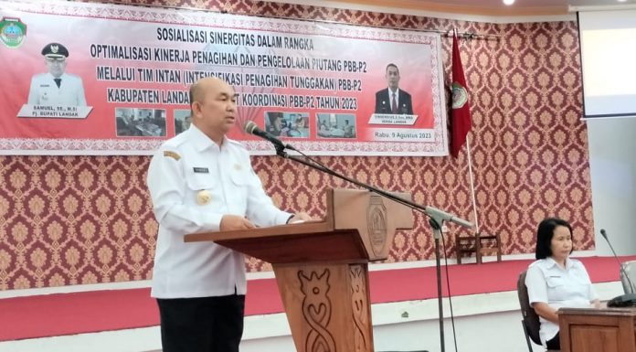 Tingkatkan PAD, Pemkab Landak Gelar Sosialisasi Tim Intensifikasi Penagihan PBB-P2