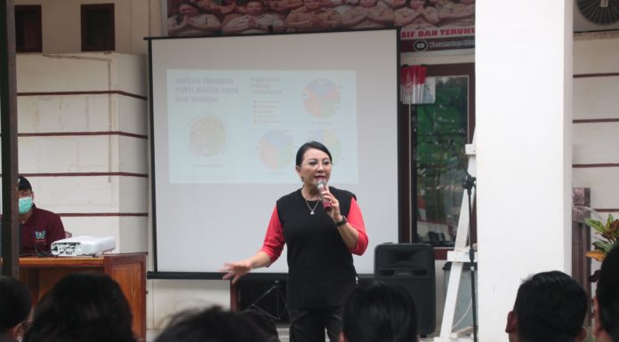 Karolin Sampaikan MP ASI Berbasis Pangan Lokal Saat Hadiri Germas di Menjalin