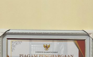 Selamat, Pemkab Landak Raih Penghargaan Capaian Target Realisasi Penanaman Modal Melebihi 100 Persen dan RPJMD Provinsi Kalbar Tahun 2022