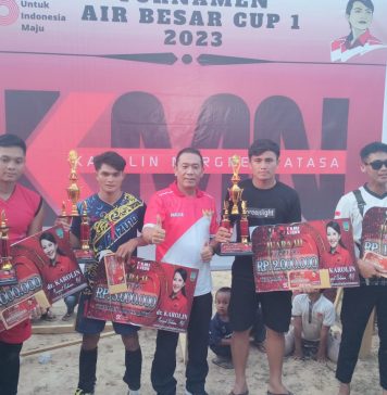 Turnamen Olahraga Air Besar Cup I Resmi Ditutup