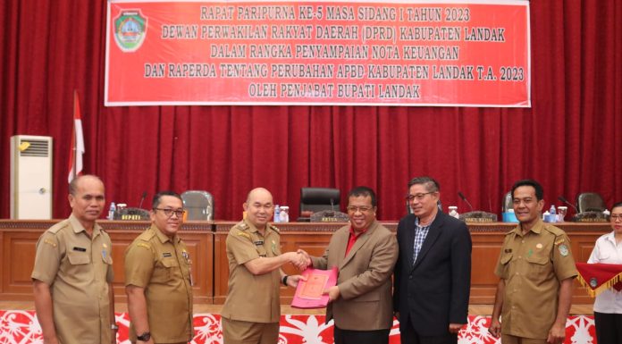 Pemkab dan DPRD Landak Bahas Raperda Perubahan APBD Tahun Anggaran 2023