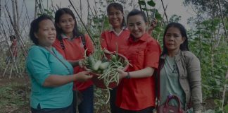 Karolin Hadiri Panen Raya Kebun PKK Desa Sidas