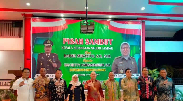 Kajari Landak Berganti, Samuel Sampaikan Ucapan Terima Kasih Atas Pengabdian