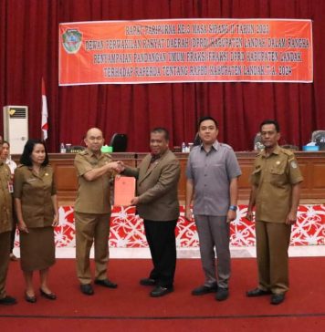 Pembenahan Sarana Infrastruktur Jadi Atensi Fraksi DPRD Landak Terhadap Raperda RAPBD 2024
