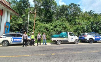 Polres Landak Kawal Pendistribusian Logistik Pemilu