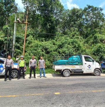 Polres Landak Kawal Pendistribusian Logistik Pemilu