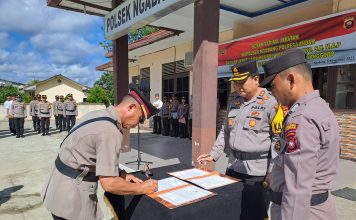 Kapolsek Ngabang Berganti Dari Kompol Wahyu Hartono Ke AKP Prambudi Priyanggoda