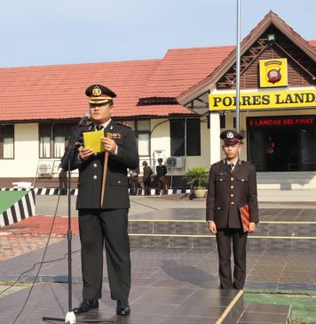 Kapolres Landak Minta Anggota Polri Terus Kobarkan Semangat Kepahlawanan