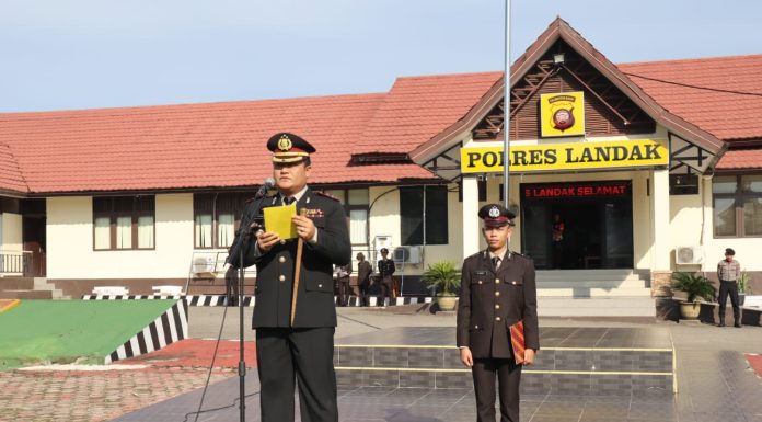 Kapolres Landak Minta Anggota Polri Terus Kobarkan Semangat Kepahlawanan