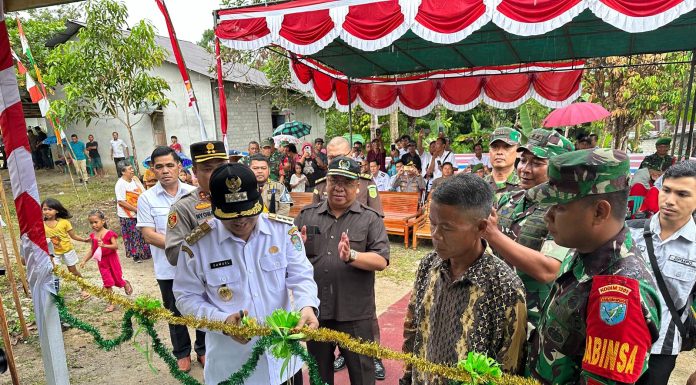 Karya Bakti TNI Kodim 1201/Mempawah di Desa Selutung Berakhir
