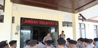 30 Personel Polres Landak Diterjunkan Amankan Kongres HMI dan Munas Kohati di Pontianak