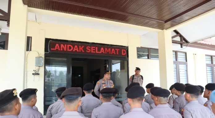 30 Personel Polres Landak Diterjunkan Amankan Kongres HMI dan Munas Kohati di Pontianak