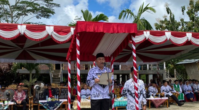 Samuel Jadi Inspektur Upacara Pada Peringatan Hari Guru Nasional dan HUT PGRI Ke – 78