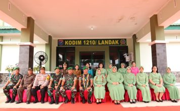 Kapolres Landak Hadiri Peresmian Kodim 1210/LDK