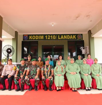 Kapolres Landak Hadiri Peresmian Kodim 1210/LDK