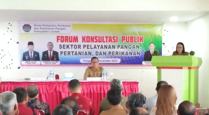 Pemkab Landak Gelar Forum Konsultasi Publik Sektor Pelayanan Pangan, Pertanian dan Perikanan