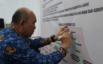 Pemkab Landak Canangkan Pembangunan Zona Integritas Menuju WBK dan WBBM