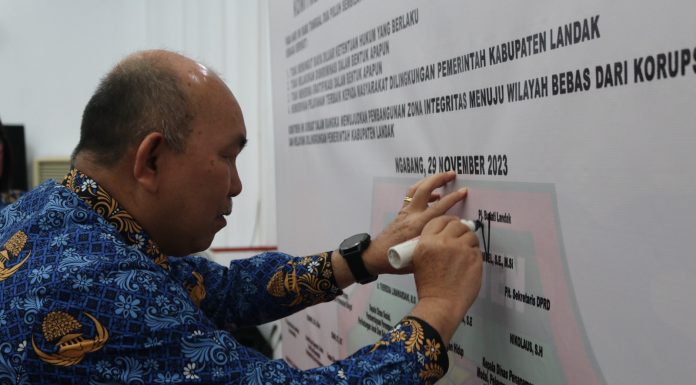 Pemkab Landak Canangkan Pembangunan Zona Integritas Menuju WBK dan WBBM