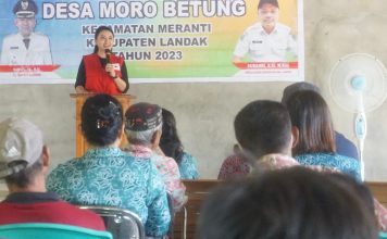 Desa Moro Betung Jadi Desa Ke Enam di Landak Launching ODF Stop BABS