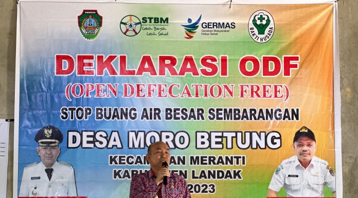 Desa Moro Betung, Deklarasikan ODF Stop Buang Air Besar Sembarangan