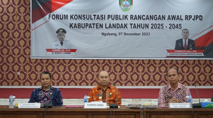 Pemkab Landak Gelar Forum Konsultasi Publik Rancangan Awal RPJPD 2025-2045