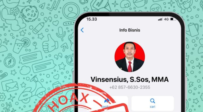 Waspada Aksi Penipuan, Nomor Whatsapp Palsu Catut Nama Sekda Landak
