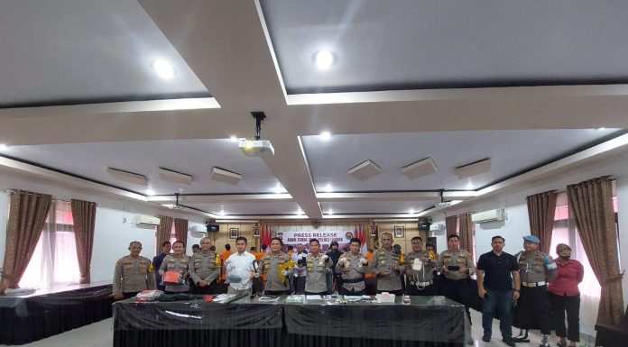 Polres Landak Paparkan Penanganan Kasus Sepanjang 2023, Ini Sejumlah Kasus Yang Berhasil Diselesaikan