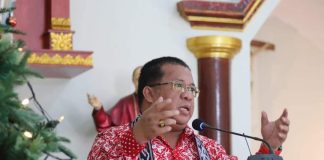 Heri Saman Hadiri Natal Bersama Guru Agama Katolik Tiga Kecamatan