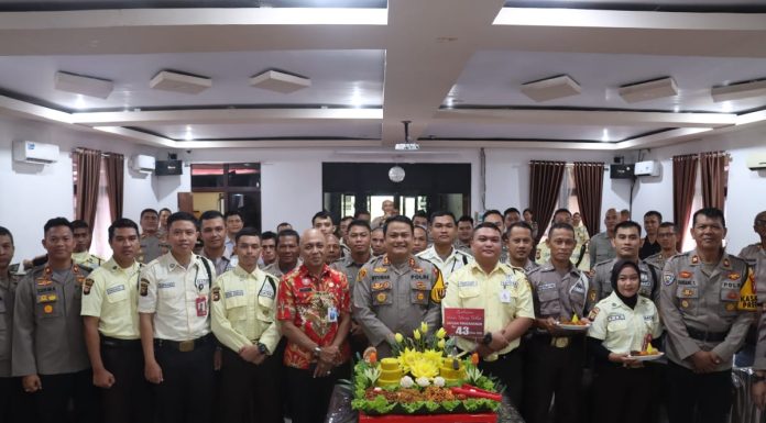HUT Satpam Ke – 43, Kapolres Landak Harapkan Jadi Sarana Evaluasi dan Eksistensi