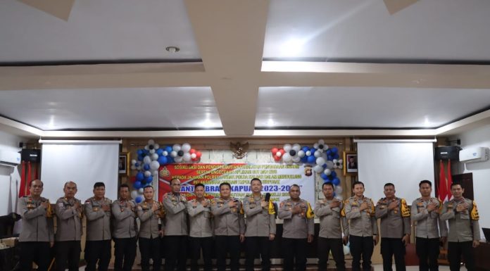 Polres Landak Terima Peralatan Pengadaan Siskom dan Pengecekan Aplikasi SOT dan EWS