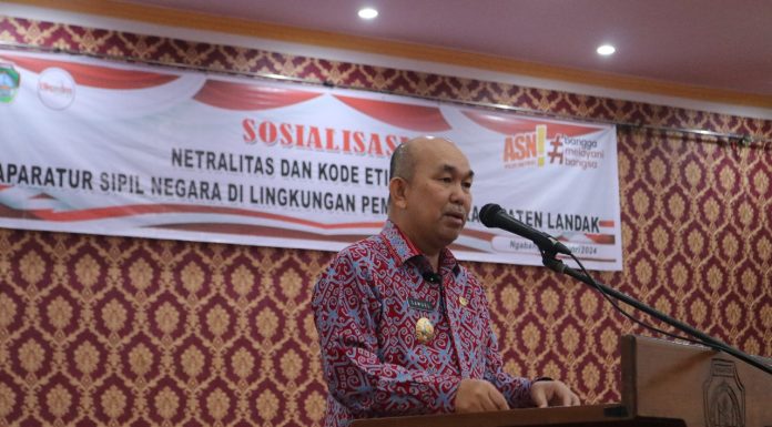 Samuel Tekankan Netralitas dan Kode Etik ASN Pemkab Landak Pada Pemilu 2024