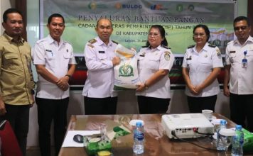 Samuel Hadiri Kegiatan Penyaluran Bantuan Pangan Cadangan Beras Pemerintah