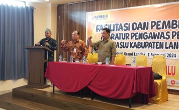 Bawaslu Landak Gelar Fasilitasi dan Pembinaan Aparatur Pengawas Pemilu 2024