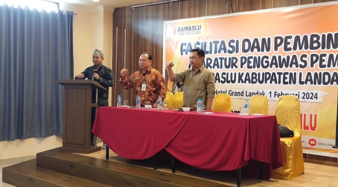 Bawaslu Landak Gelar Fasilitasi dan Pembinaan Aparatur Pengawas Pemilu 2024