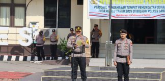 Intruksi Kapolres Landak, Larang Personil PAM TPS Intimidasi Masyarakat Dalam Memilih