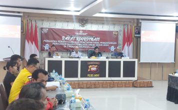 KPU Landak Gelar Rakor Lintas Sektor Persiapan Rekapitulasi dan Penetapan Hasil Perhitungan Suara Tingkat Kabupaten