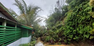 BERITA FOTO : Tanah Lonsor di Gang Pisang Dangoan Putus Akses Warga
