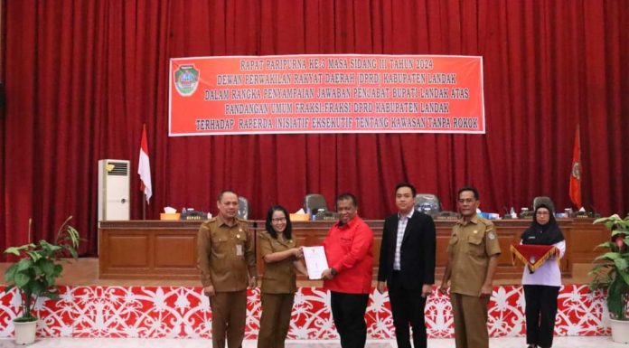 DPRD Landak Dukung Adanya Rapeda Kawasan Tanpa Rokok